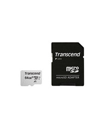 Transcend 64GB Micro SDXC Class 10 UHS-I U3 A1 Flash Card with Adapter