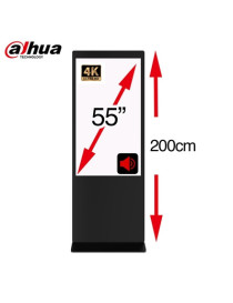 Dahua LDV55-SAI400UM  55-Inch Floor-Standing Digital Signage Display  LED  Android 11  HDMI  USB x 2  Built in Speakers  Full Metal Casing  4K