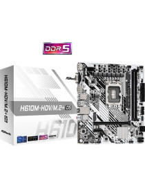 ASRock H610M-HDV/M.2+ D5  Intel 12th and 13th  DDR5  SATA3  USB 3.2 Gen1