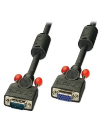 LINDY 36391 0.5m Premium SVGA Monitor Extension Cable  Black