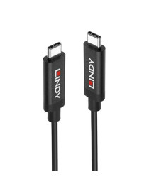 LINDY 43348 3m USB 3.2 Gen 2 C/C Active Cable  Data transfer rates up to 10Gbps  Supports video resolutions up to UHD 8K 7680x4320@60Hz including 4K 4096x2160@120Hz  2 year warranty