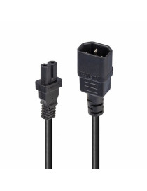 LINDY 30312 2m IEC C14 to IEC C7 (Figure 8) Power Cable  Fully moulded connectors  VDE approved  10 year warranty