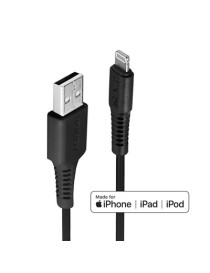 LINDY 31319 0.5m USB to Lightning Cable  Black
