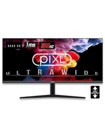 piXL 34-inch UWQHD UltraWide 165Hz Gaming Monitor with 100% sRGB Colour Gamut  Quad HD 3440 x 1440 IPS Panel & 1ms Response Time  3 Year Warranty