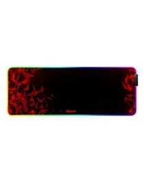 Marvo MG011 Gaming Mouse Pad with 4-port USB Hub and 11 RGB Effects  XL 800x300x4mm  USB Connection  Soft Microfiber Surface for speed and control with Non-Slip Rubber Base and Stitched Edges  Black