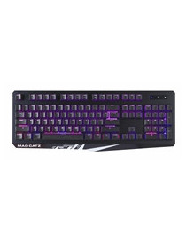 Mad Catz S.T.R.I.K.E. 2 Membrane Gaming Keyboard  USB 2.0  9 Variations of RGB Lighting Effects with Anti-ghosting N-Key Rollover  UK Layout  Aluminium Faceplate