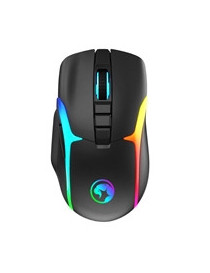 Marvo Scorpion M729W  Wireless Gaming Mouse  Rechargeable  RGB with 7 Lighting Modes  6 adjustable levels up to 4800 dpi  Gaming Grade Optical Sensor with 7 Buttons  Black