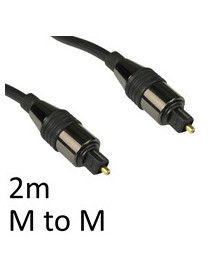 TOSLINK Digital Optical (M) to Digital Optical (M) 2m Black OEM Cable