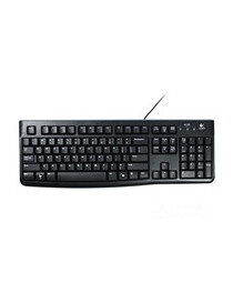 Logitech K120 Wired Keyboard for Windows  USB Plug-and-Play  Full-Size  Spill-Resistant  Curved Space Bar  Compatible with PC and Laptop  QWERTY UK English Layout  Black