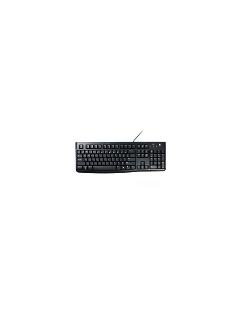 Logitech K120 Wired Keyboard for Windows  USB Plug-and-Play  Full-Size  Spill-Resistant  Curved Space Bar  Compatible with PC and Laptop  QWERTY UK English Layout  Black