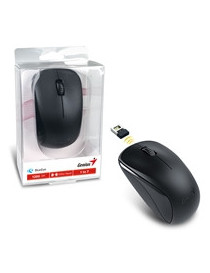Genius NX-7000 Wireless Mouse  2.4 GHz with USB Pico Receiver  Adjustable DPI levels up to 1200 DPI  3 Button with Scroll Wheel  Ambidextrous Design  Black