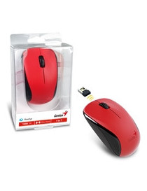 Genius NX-7000 Wireless Mouse  2.4 GHz with USB Pico Receiver  Adjustable DPI levels up to 1200 DPI  3 Button with Scroll Wheel  Ambidextrous Design  Red