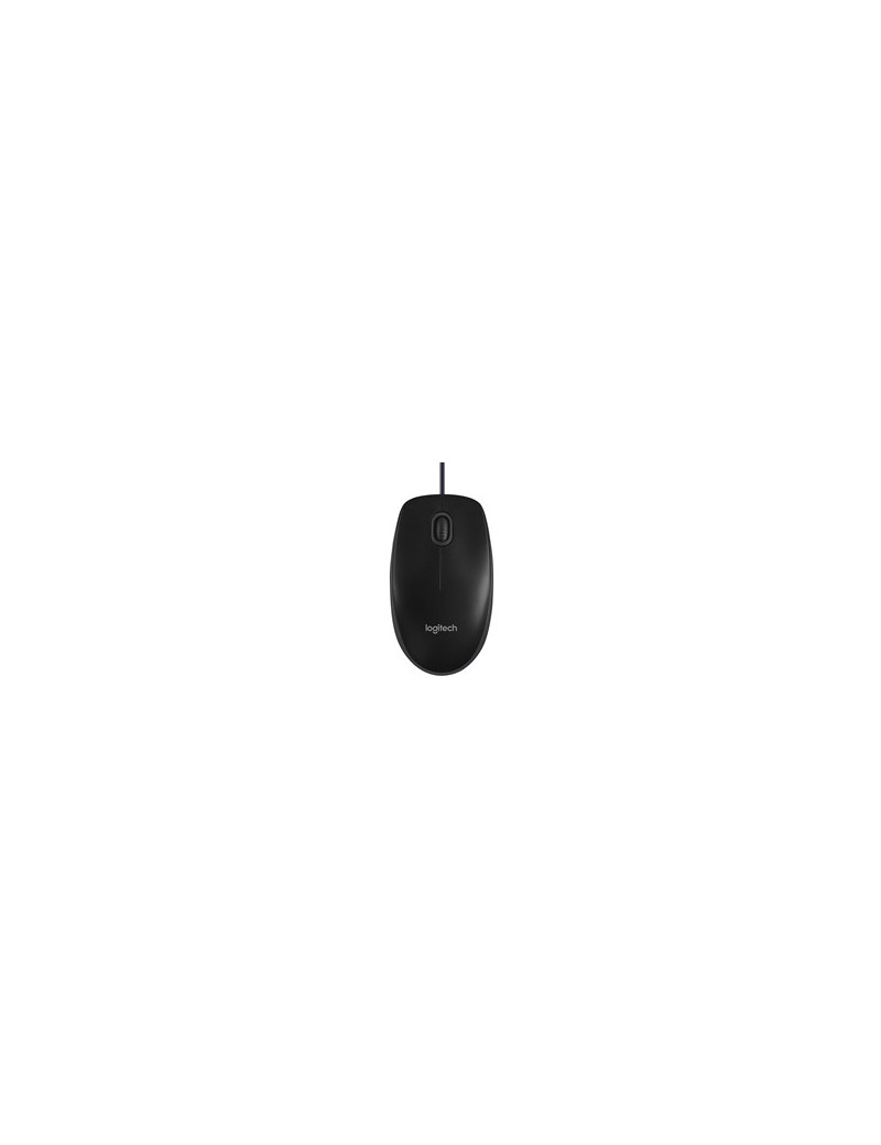 Logitech B100 Wired USB Mouse  3-Buttons  1000dpi and Optical Tracking  Ambidextrous Design for PC  Mac and Laptop  Black