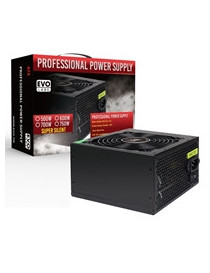 EVO LABS BR500-12BL 500W PSU  120mm Black Silent Fan with Improved Ventilation  Non Modular  Stable & Reliable  Retail Packaged