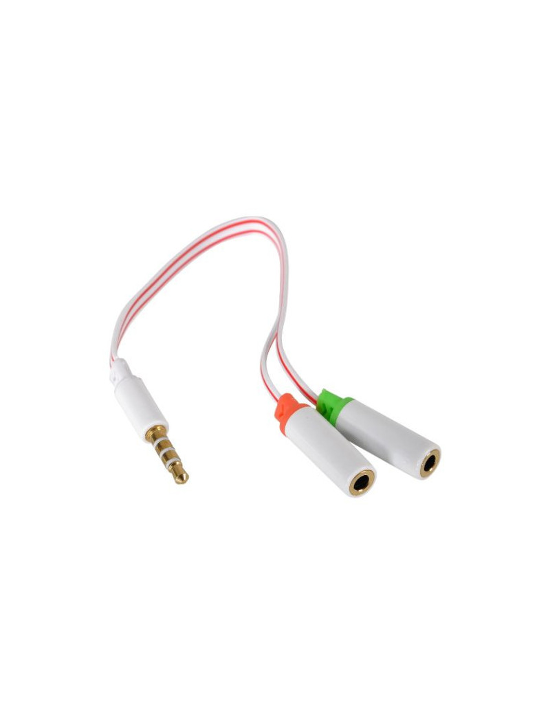 Sandberg 3.5mm Jack Splitter Cable  Mic Input & Audio Output into 1 x 3.5mm Jack  5 Year Warranty