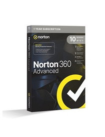 Norton 360 Advanced  Antivirus Software for 10 Devices  1-year Subscription  Includes Secure VPN  Dark Web Monitoring and Password Manager  200GB of Cloud Storage  PC/Mac/iOS/Android