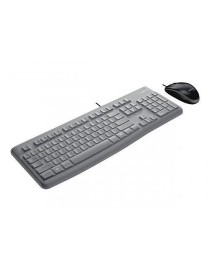 Logitech MK120 Wired Keyboard and Mouse Desktop Kit  USB  Educational Version w/ Removable Silicon Cover  OEM Packaging