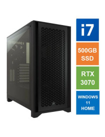 Spire ATX Gaming Tower PC  Corsair 4000D Case  i7-12700F  16GB DDR5  500GB SSD  RTX3070 GPU  Wi-Fi6E  2.5G LAN  Bequiet 750W  Windows 11 Home