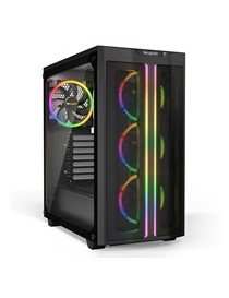 be quiet! Pure Base 500 FX Case  Black  Mid Tower  1 x USB 3.2 Gen 1 Type-A / 1 x USB 3.2 Gen 2 Type-C  Tempered Glass Side Window Panels  4 x Light Wings Addressable RGB PWM Fans Included  ARGB...