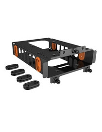 be quiet! HDD Cage  Mounting for One HDD or Two SSDs  Black & Orange Rubber Decouplings Included  Compatible with Most be quiet! Cases