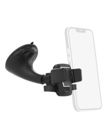 Hama Easy Snap Car Smartphone Holder with Suction Cup  Supports Devices 5.5 - 8.5cm Wide  Movable Jaws  Tilt  360° Rotation