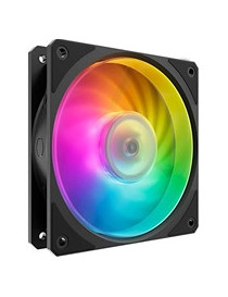 Cooler Master Mobius 140P ARGB High Performance Interconnecting Ring Blade Fan  PWM 2400rpm  Loop Dynamic Bearing  ARGB Customizable LEDs for PC Case  Liquid and Air Cooler