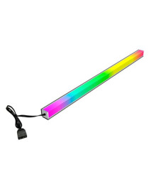 GameMax Viper AR-40 Double Side Magnetic Rainbow ARGB LED Strip  400mm  Aluminium  3-Pin ARGB  500mm Cable