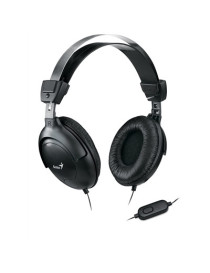 Genius HS-M505X Noise-cancelling Headset with Mic  3.5mm Connection  Plug and Play with Adjustable Headbandand  In-line microphone and Volume Control  Black