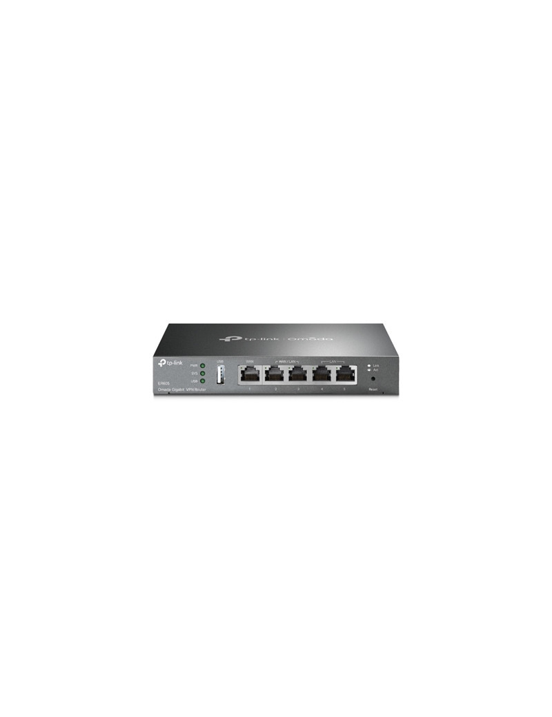TP-Link Omada ER605 (TL-R605) Triple-WAN Broadband VPN Router with 3-Year Omada Hosted Cloud Controller Service