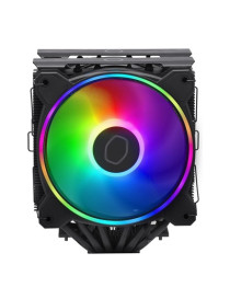 Cooler Master Hyper 622 Halo Dual-Tower CPU Cooler  Black  6 Heatpipes  2x 120mm RGB Fans  Intel/AMD