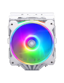 Cooler Master Hyper 622 Halo Dual-Tower CPU Cooler  White  6 Heatpipes  2x 120mm RGB Fans  Intel/AMD