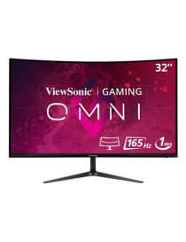 Viewsonic Omni VX3218-PC-MHD 32 Inch Curved Gaming Monitor  Full HD  165Hz  Freesync  2xHDMI  DisplayPort  1ms VESA  Speakers