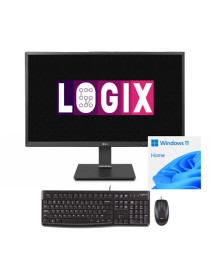 LOGIX Intel Quad Core 27 Inch Full HD All-in-One Family Desktop PC with Windows 11 Home & Keyboard & Mouse