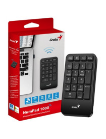 Genius NumPad 1000  Wireless Silent Numeric keypad  2.4GHz  USB Receiver Plug and Play  slim and Prortable Design