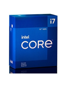 Intel Core i7 12700F 12 Core Processor Processor 20 Threads  2.1GHz up to 4.9Ghz Turbo Alder Lake Socket LGA 1700 25MB Cache  65W  Maximum Turbo Power 180W  Cooler  No Graphics