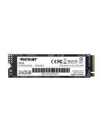 Patriot P310 (P310P240GM28) 240GB M.2 Interface  PCIe Gen3 x4  2280 Length  Read 1700MB/s  Write 1000MB/s  3 Year Warranty