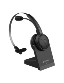 Sandberg Business Pro Bluetooth Mono Headset  Charging/Bluetooth Transmitter Base  Noise-Reducing Mic  5 Year Warranty
