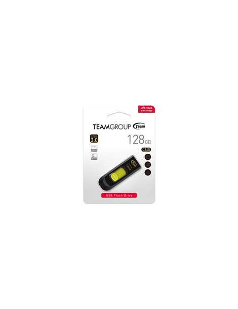 Team C145 128GB USB 3.0 Yellow USB Flash Drive