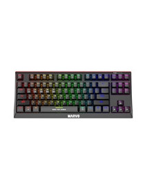 Marvo Scorpion KG953W-UK Wireless Mechanical Gaming Keyboard with Red Switches  80% TKL Design  Tri-Mode Connection  2.4GHz Wireless  Bluetooth or Wired  Rainbow Backlight  Anti-ghosting N-Key...
