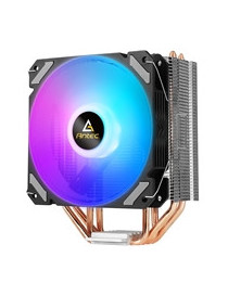 ANTEC A400i Fan CPU Cooler  Universal Socket  120mm Neon Light Effect Silent RGB PWM Fan  1800RPM  4 Direct-Touch Copper Heatpipes  Intel LGA 1700 Bracket Included