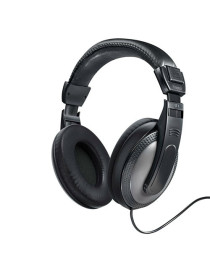 Hama ShellTV Headphones  3.5 mm Jack (6.35mm Adapter)  40mm Drivers  6m Cable  Padded Headband  Black/Dark Grey