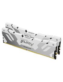 Kingston Fury Renegade 32GB Kit (2 x 16GB)  DDR5  7600MHz  CL38  1.45V  ECC  XMP 3.0  PMIC  DIMM Memory  White