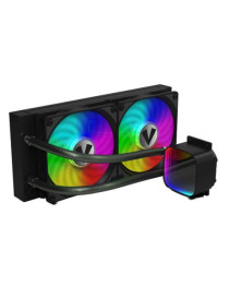 Vida Aquilo 240mm ARGB Liquid CPU Cooler  2x ARGB PWM Fans  Infinity Mirror RGB Pump Head  Black
