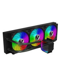 Vida Aquilo 360mm ARGB Liquid CPU Cooler  3x ARGB PWM Fans  Infinity Mirror RGB Pump Head  Black