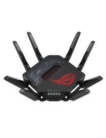 Asus ROG Rapture GT-BE98 BE25000 Quad-Band Wi-Fi 7 Gaming Router  2x 10G Ports  2.5G WAN  Game Acceleration  AiMesh  RGB Lighting