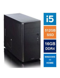 Spire MATX Tower PC  Fractal Core 1100 Case  i5-12400  16GB 3200MHz  512GB SSD  Bequiet 550W  No Optical  KB & Mouse  Windows 11 Home