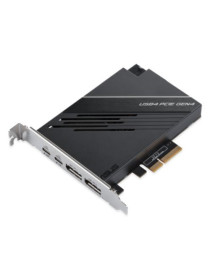 Asus USB4 PCIe Gen4 Expansion Card  Dual USB4 Type-C  DisplayPort 1.4  PCIe 4.0 x4 interface