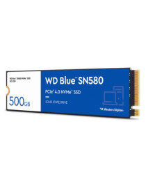 WD 500GB Blue SN580 M.2 NVMe Gen4 SSD  M.2 2280  PCIe4  TLC NAND  R/W 4000/3600 MB/s  450K/750K IOPS
