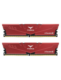 Team T-Force Vulcan Z 16GB Kit (2 x 8GB)  DDR4  3600MHz (PC4-28800)  CL18  XMP 2.0  DIMM Memory  Red