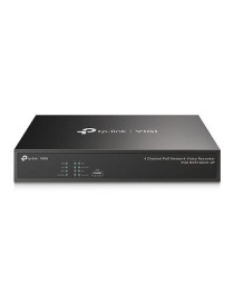 TP-LINK (VIGI NVR1004H-4P) 4 Channel PoE+ Network Video Recorder  4K HDMI Output  16MP Decoding Capacity  H.265+  ONVIF  Two-Way Audio